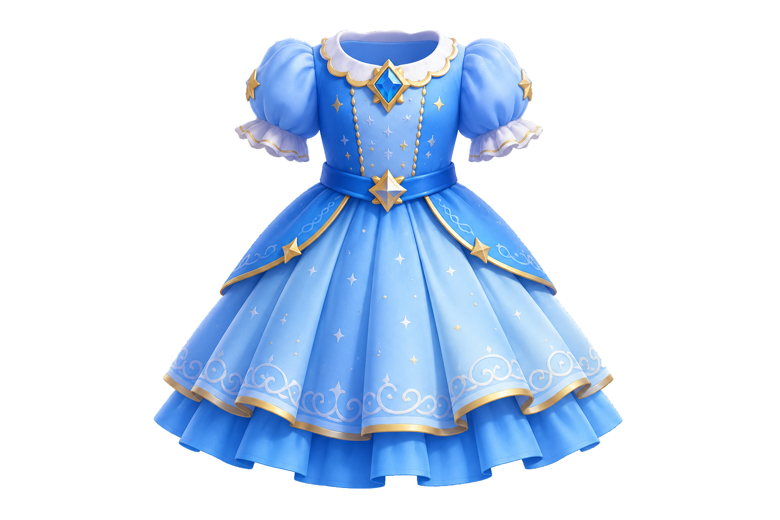蓝色礼服
