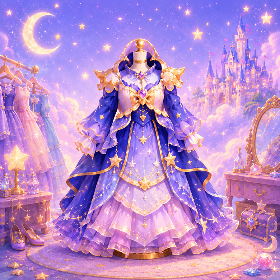 紫韵魔法礼服